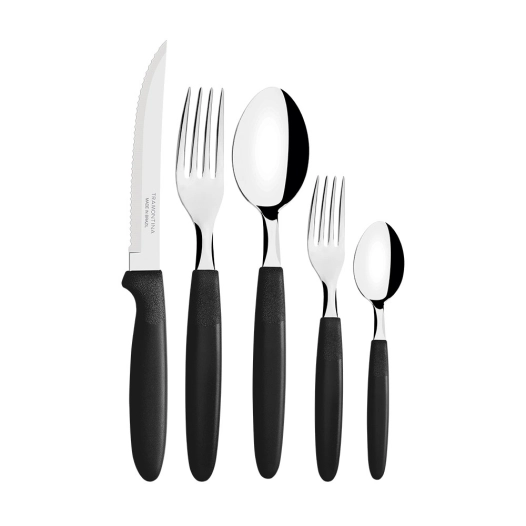 ménage de couverts noirs 30 pièces