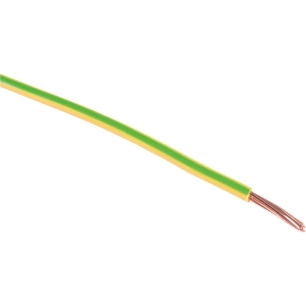 fil h07vr vert/j 6mm² c100m