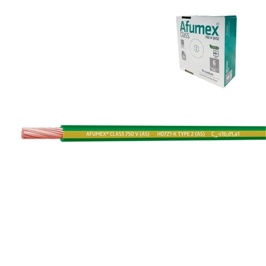 100 câble h07z1-k(as) 4,0 mm² jaune/vert euro/m