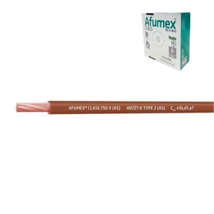 100 câble h07z1-k(as) 6,0 mm² marron euro/m