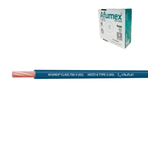 100 câble h07z1-k(as) 6,0 mm² bleu euro/m