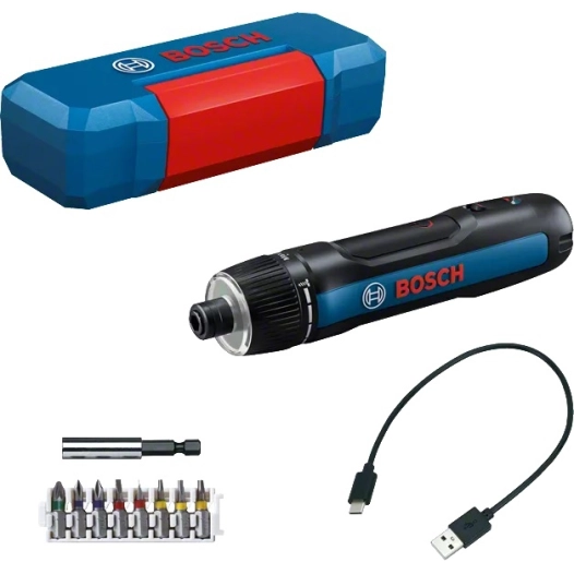 Tournevis sans fil Bosch GO 3 + 8 embouts + porte embout + cable USB C Bosch Professional