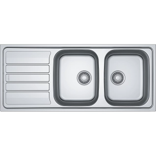 evier inox lisse flash 2c1e