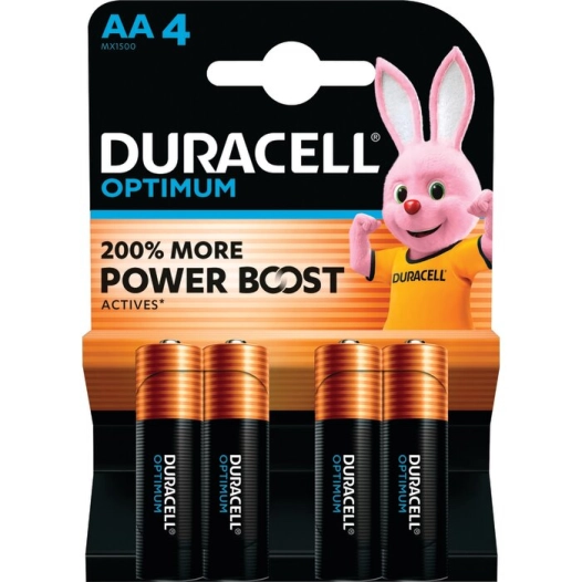 duracell optimum aa x4
