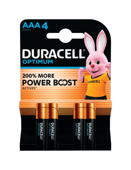 Duracell Optimum AAA (x4) Puissance et longévité accrues - duracell