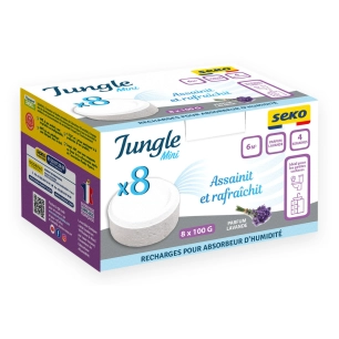 recharges absorbeur jungle mini galet lavande 100g x8 - seko