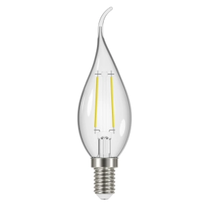 ampoule transparente flamme led e14 2.1w 250 lm blanc chaud - prolight