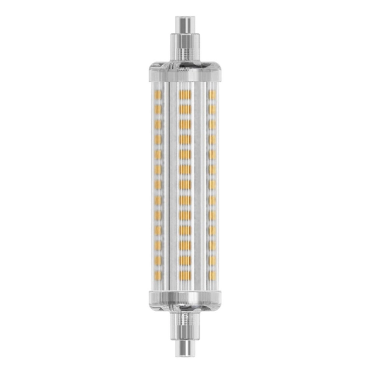 ampoule tube linéaire led r7s 9.5w 1200 lm blanc chaud 118 mm - prolight