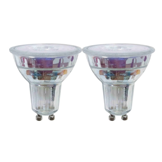 ampoule transparente spot led gu10 3.1w 230 lm blanc chaud dimmable lot de 2 - prolight