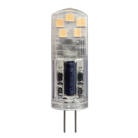 ampoule transparente spot led g4 2.1w 200 lm blanc chaud - prolight