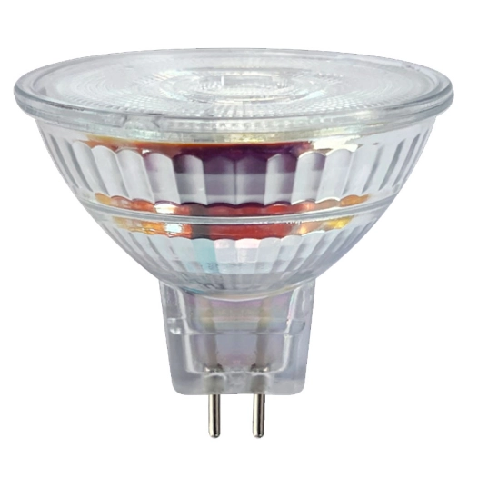 ampoule transparente spot led gu5.3 4.4w 345 lm blanc chaud dimmable - prolight