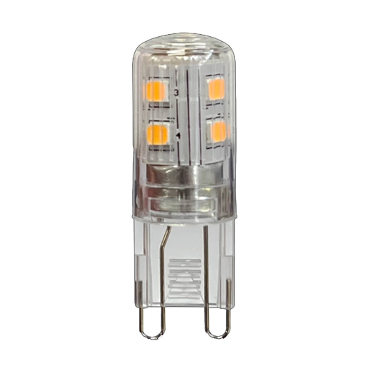 ampoule transparente led g9 1.8w 200 lm blanc chaud - prolight