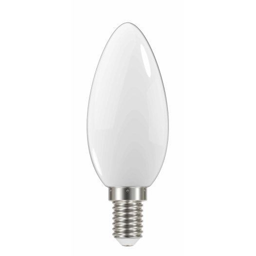 ampoule opaque flamme led e14 4w 430 lm blanc chaud - prolight
