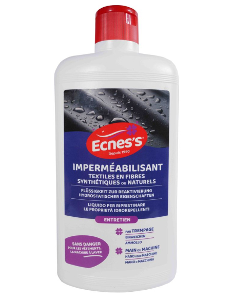 Imperméabilisant Textile Ecness Protection hydrophobe longue durée pour textiles - Ecness