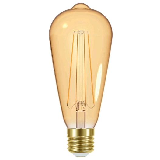 ampoule transparente vintage classic edison led e27 4w 350lm blanc chaud - prolight