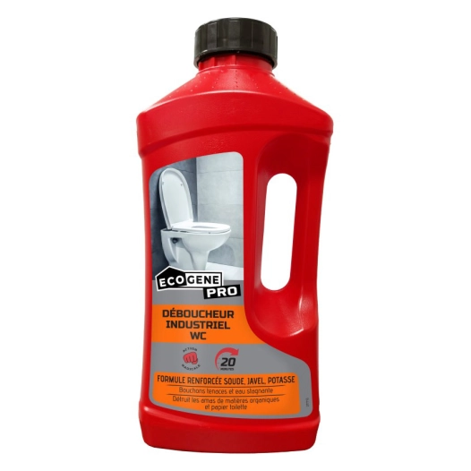 déboucheur industriel wc pro 1l - ecogene