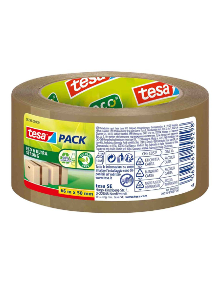 adhésif d'emballage eco & ultra strong 66 m x 50 mm - tesa