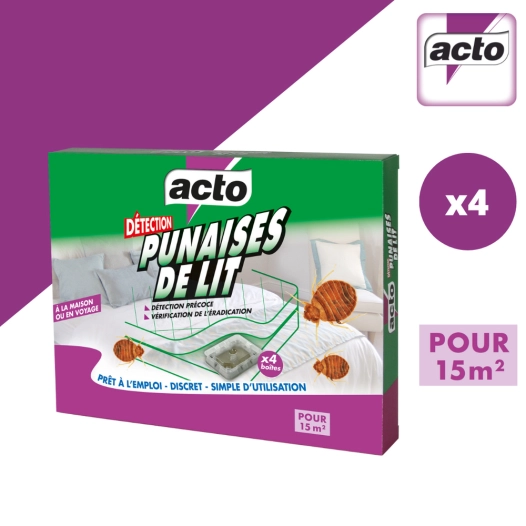 boîtes de détection punaises de lit - acto
