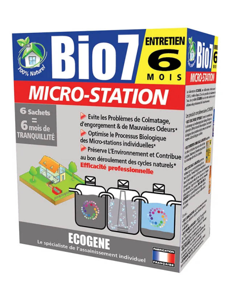 Bio7 Entretien Micro-station Activateur biologique pour micro-stations - BIO 7