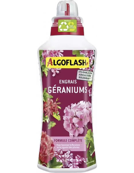 engrais géraniums liquide uab 1l - algoflash