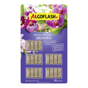 bâtonnets d'engrais orchidées uab lot de 20 - algoflash