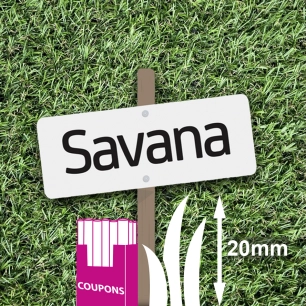 gazon synthétique 20 mm savana coupon 3 ml - smartgreen