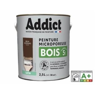 Peinture Bois 2.5 litres brun normand - ADDICT