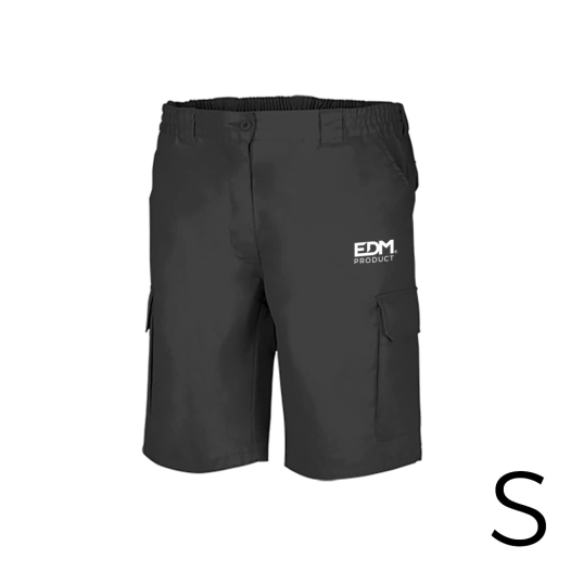 *merchandising* bermuda noir taille-s serigraphié edm