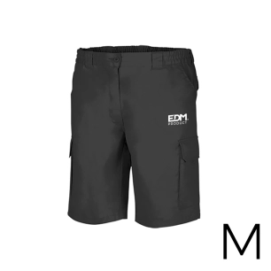 *merchandising* bermuda noir taille-m serigraphié edm