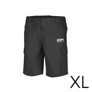 *merchandising* bermuda noir taille-xl serigraphié edm