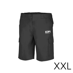 *merchandising* bermuda noir taille-xxl serigraphié edm