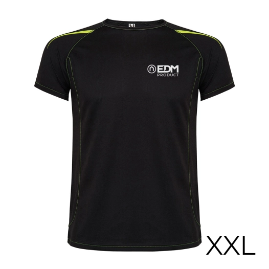 *merchandising* t-shirt de sport noir taille-xxl roly edm