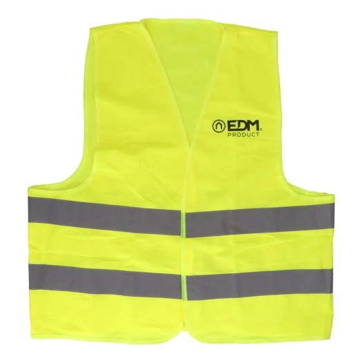 gilet réfléchissant jaune merchandising taille adulte edm