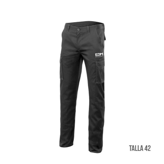 *merchandising* pantalon long noir taille m serigraphie edm