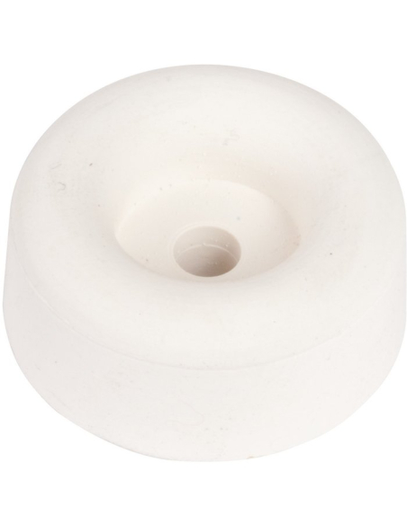 Butoir Sol Caoutchouc Blanc Protection murale discrète et efficace - Guitel Hervieu