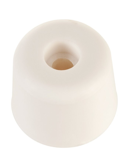 Butoir de sol caoutchouc blanc Protection murale discrète et efficace - Guitel Hervieu