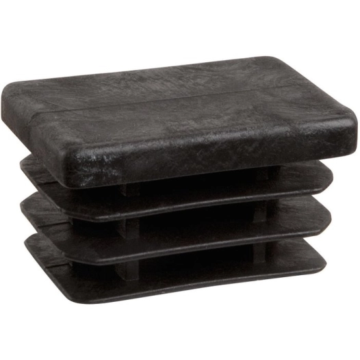 embout rectang/plst.noir 40x27