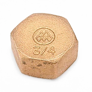 bouchon aveugle h 3/4 laiton