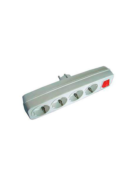 Multiconnecteur BF 4 prises blanc 4 prises avec interrupteur lumineux - BF