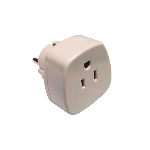 adaptateur usa vers europe 16 a 250 v blanc (sous film rétractable)