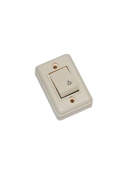 Bouton-poussoir BF Blanc Ivoire Interrupteur de surface 6A 250V - BF