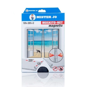 moustiquaires magnétiques pour portes 120 x 220 cm lot de 2 - geko