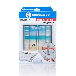 moustiquaires magnétiques pour portes 120 x 220 cm lot de 2 - geko