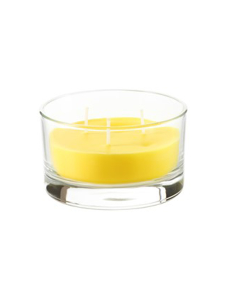 bougie citronnelle verre 3 mèches - devineau