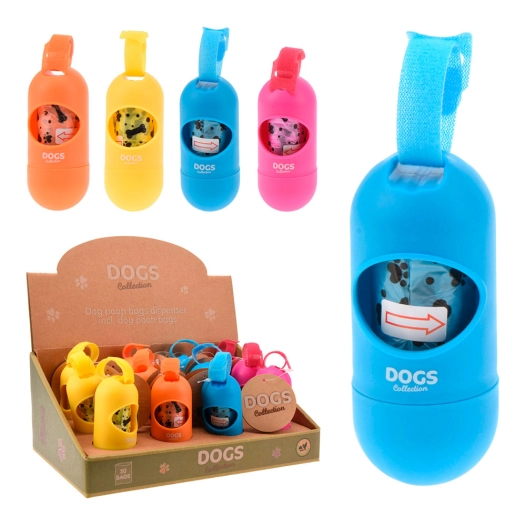 porte-sac + 20 sacs hygiéniques, couleurs assorties