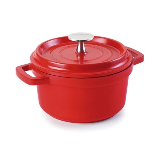 faitout rouge en alumin.fondu d.10 cms - lacor ld