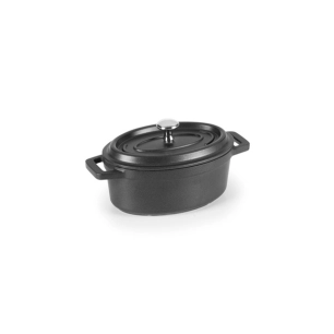faitout noire en alumin.fondu 12x8.5 cm - lacor ld