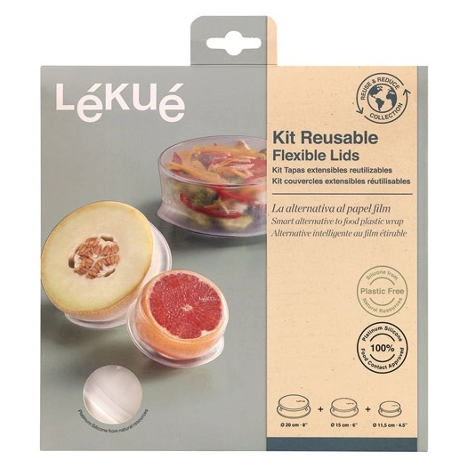 couvercle extensible silicone lot/3 (11.5+15+20cm) - brabantia international bv