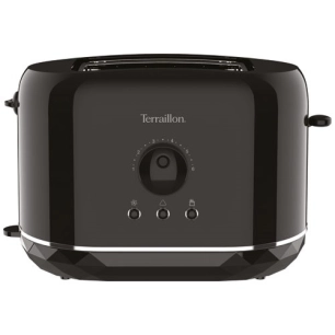 toaster 900w reglage electronique capteur de tâ° design diamant noir - terraillon