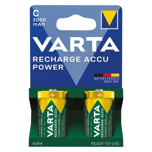 pile rechargeable power hr14/c 3000 mah x 2 - varta consumer france sas